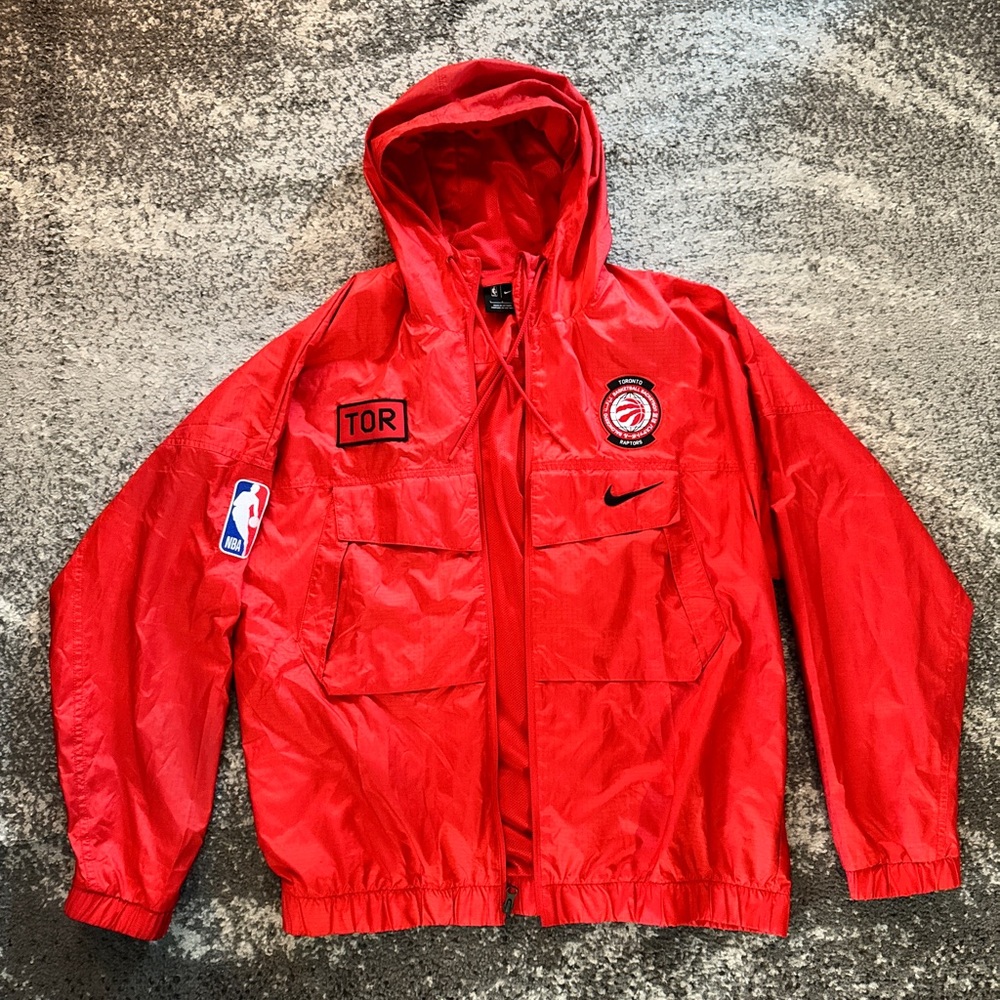 Nike Large Red Hooded Jacket